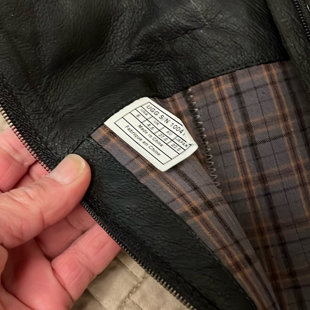 Ugg tall black boot size 6